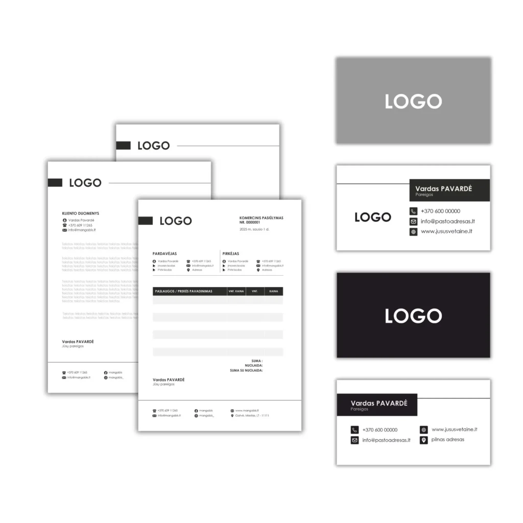 Juodos spalvos brandbook