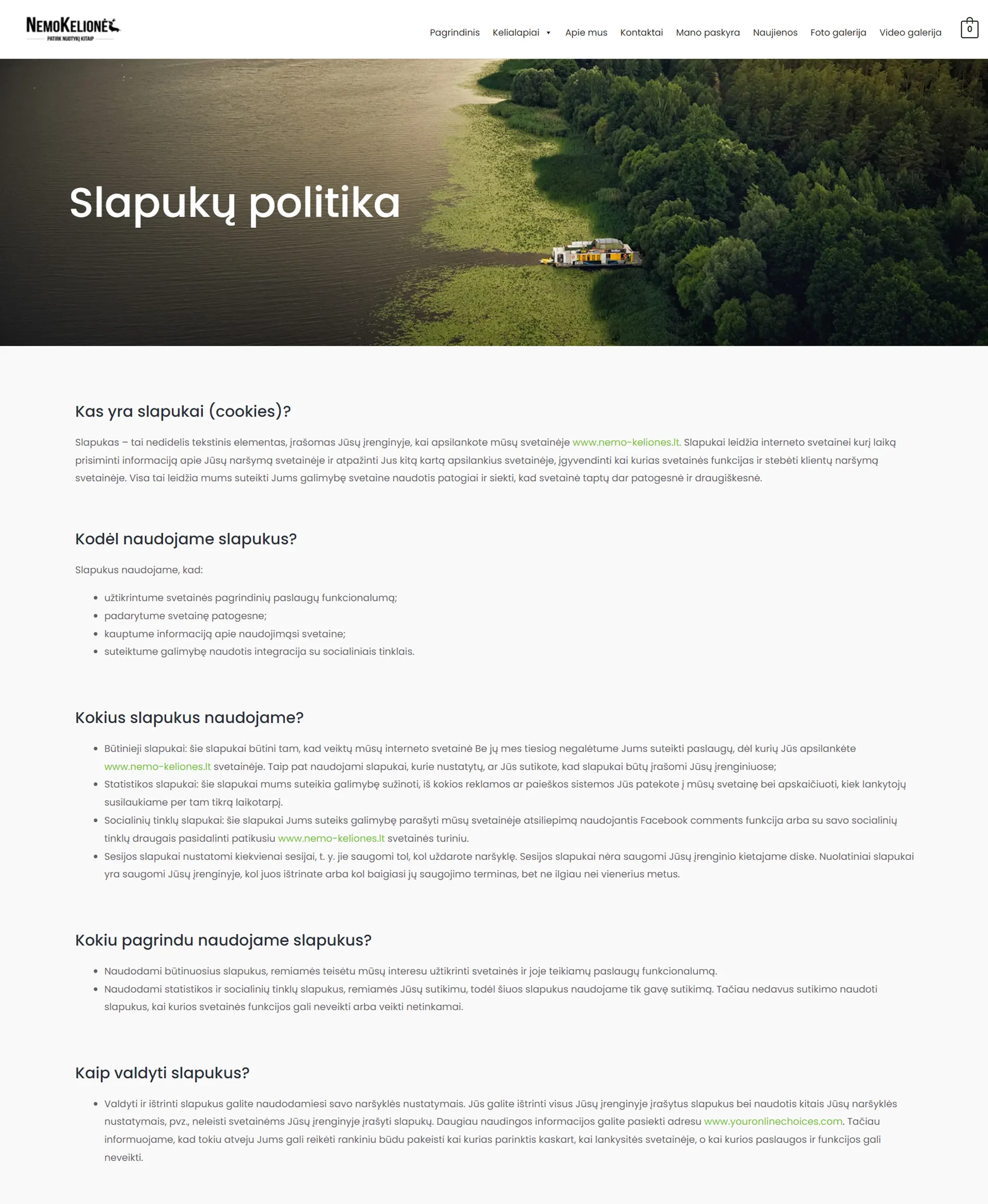 El. parduotuvių kūrimas - Nemo kelionės