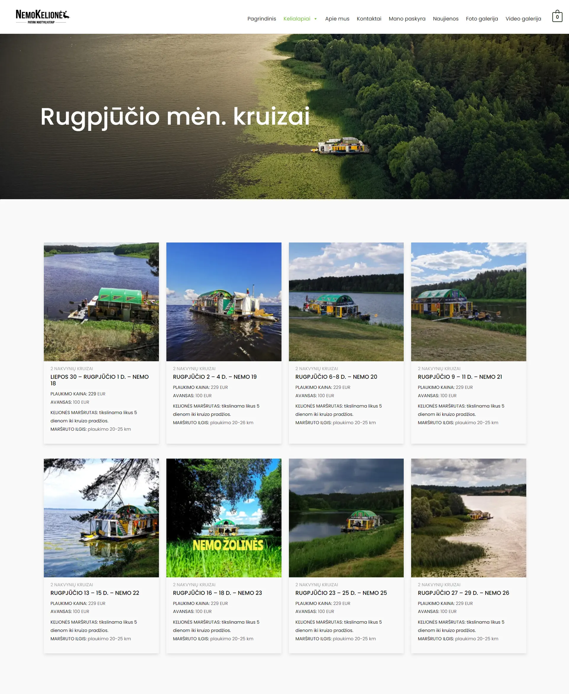 El. parduotuvių kūrimas - Nemo kelionės