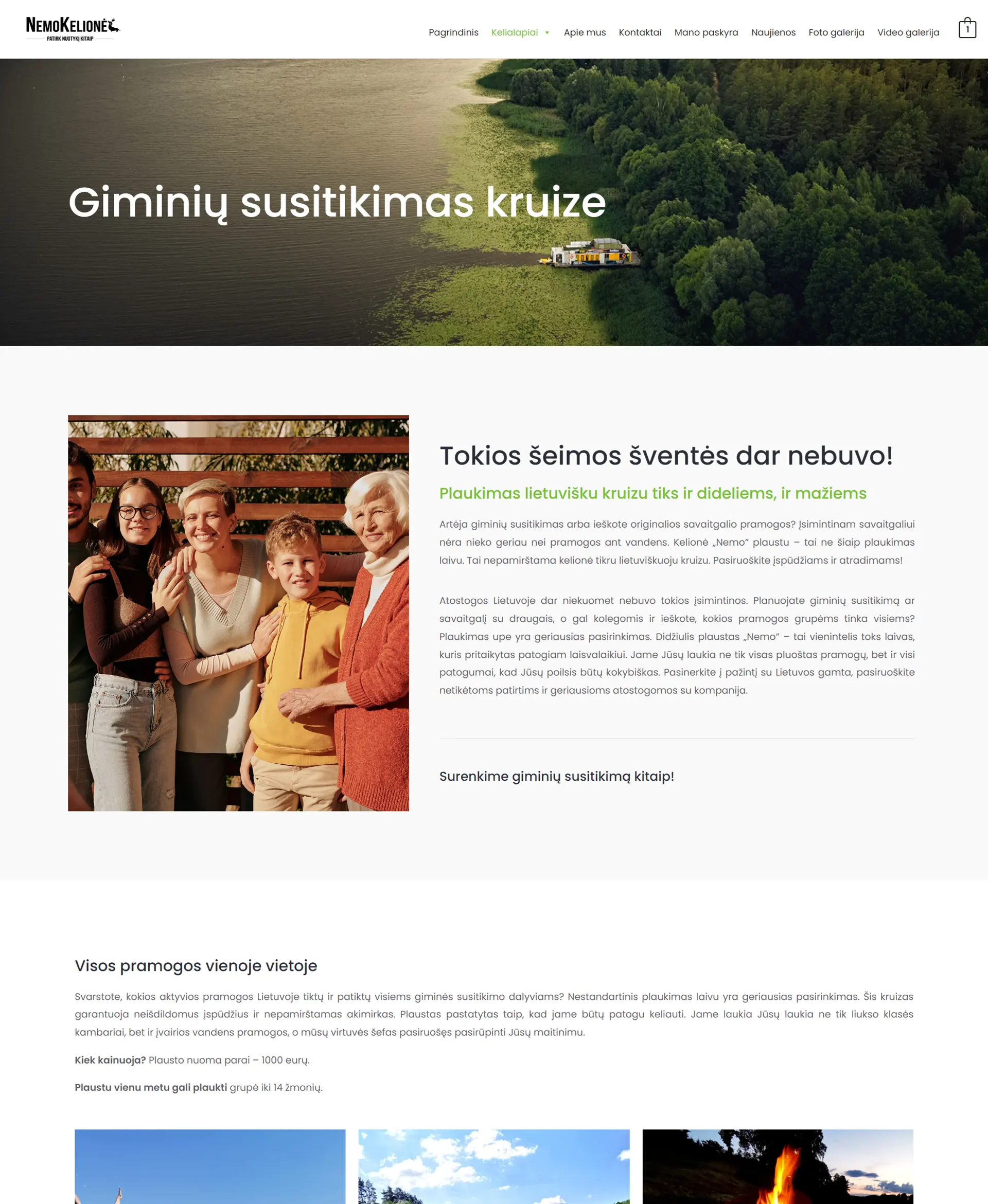 El. parduotuvių kūrimas - Nemo kelionės