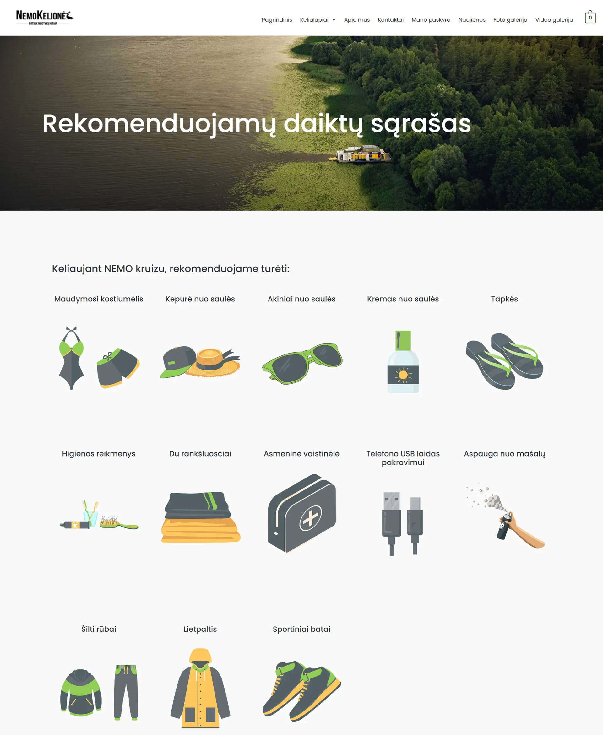 El. parduotuvių kūrimas - Nemo kelionės