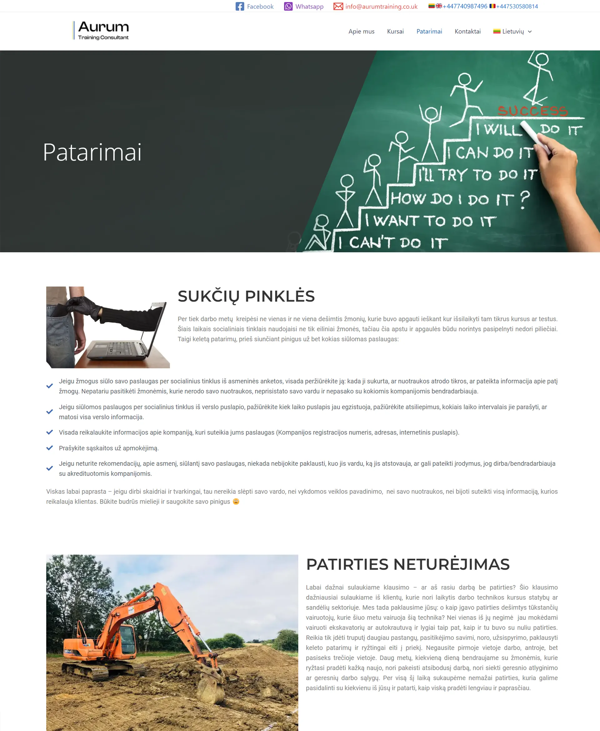 Internetinių puslapių kūrimas - Aurum Training 10