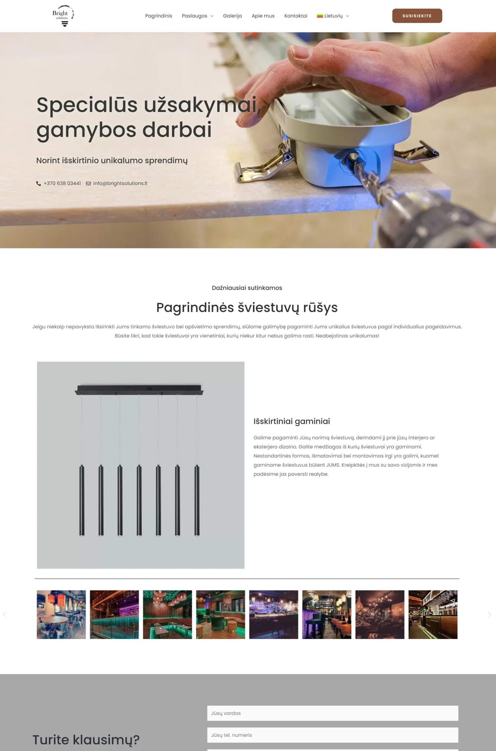Internetinių puslapių kūrimas - Bright solutions 10