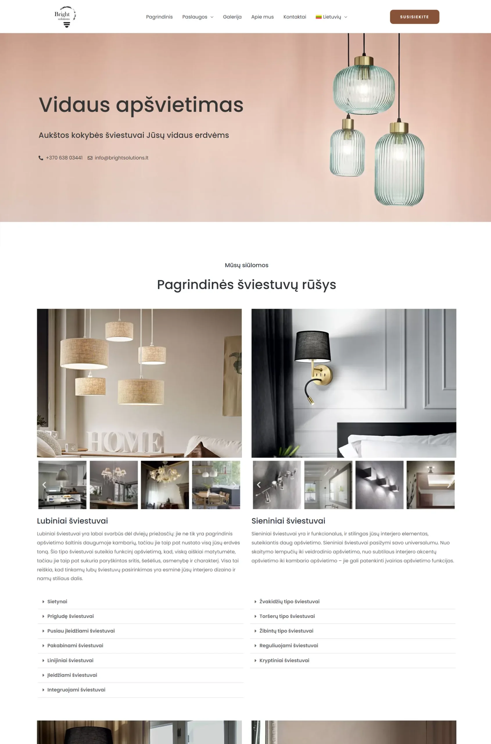 Internetinių puslapių kūrimas - Bright solutions 11