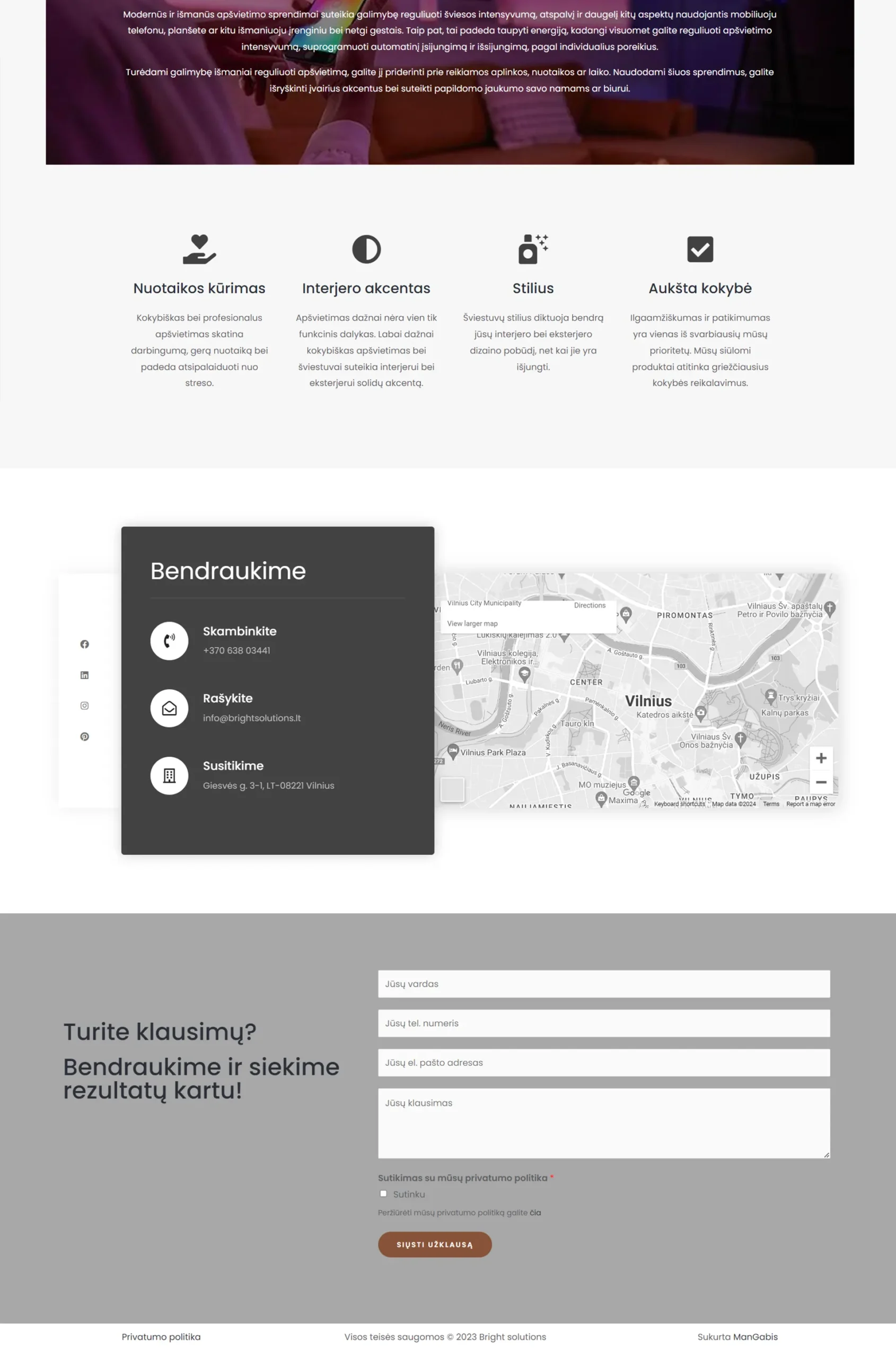 Internetinių puslapių kūrimas - Bright solutions 14