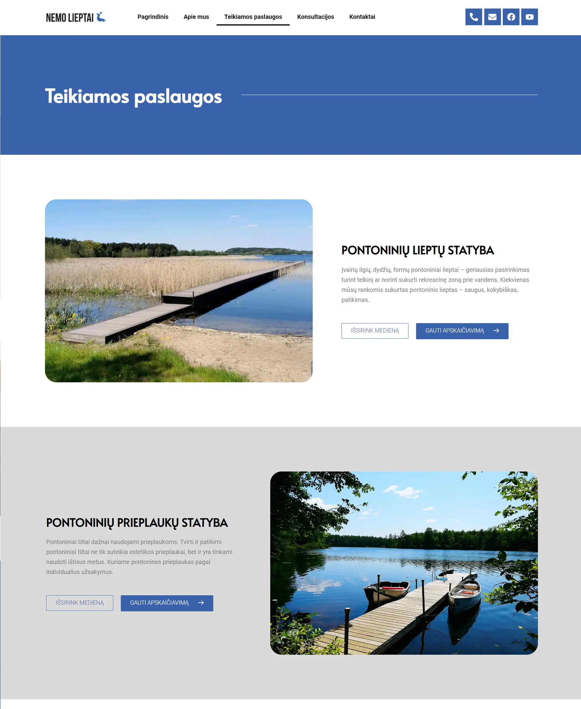 Internetinių puslapių kūrimas - Nemo lieptai 8