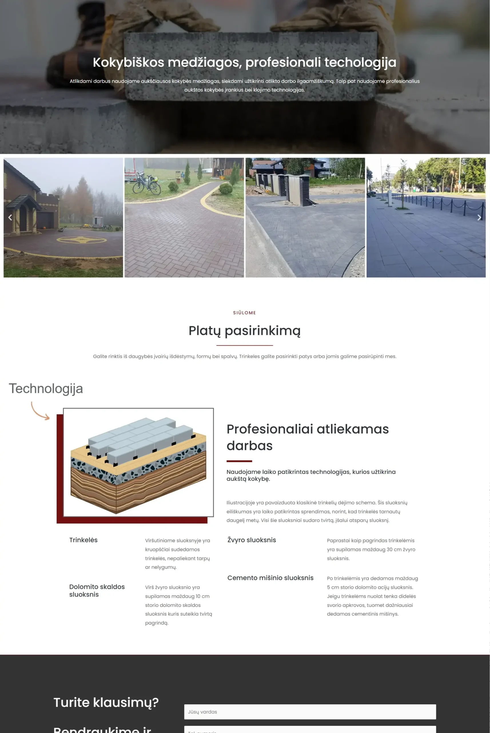 Internetinių puslapių kūrimas - Trinklita 13