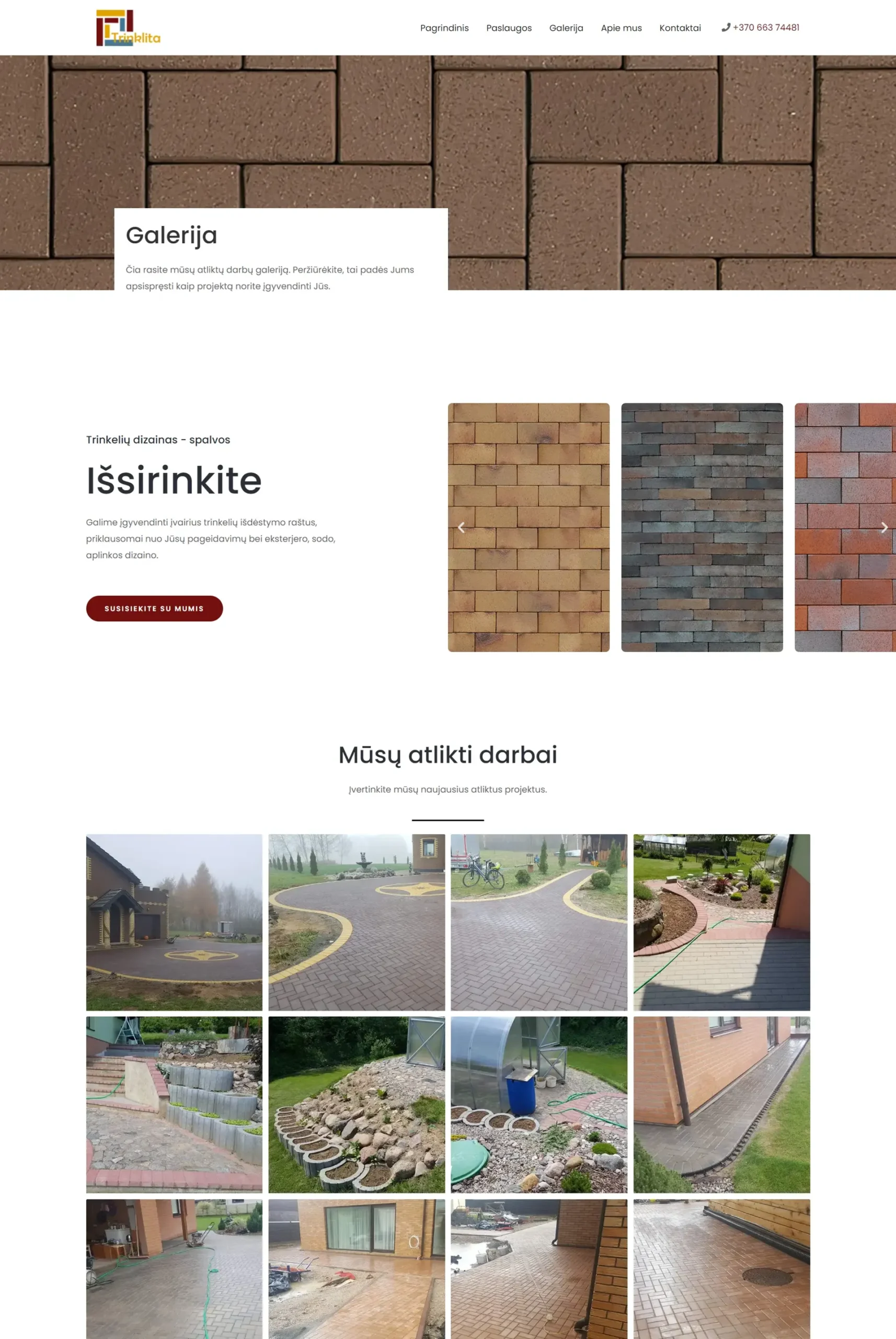 Internetinių puslapių kūrimas - Trinklita 7