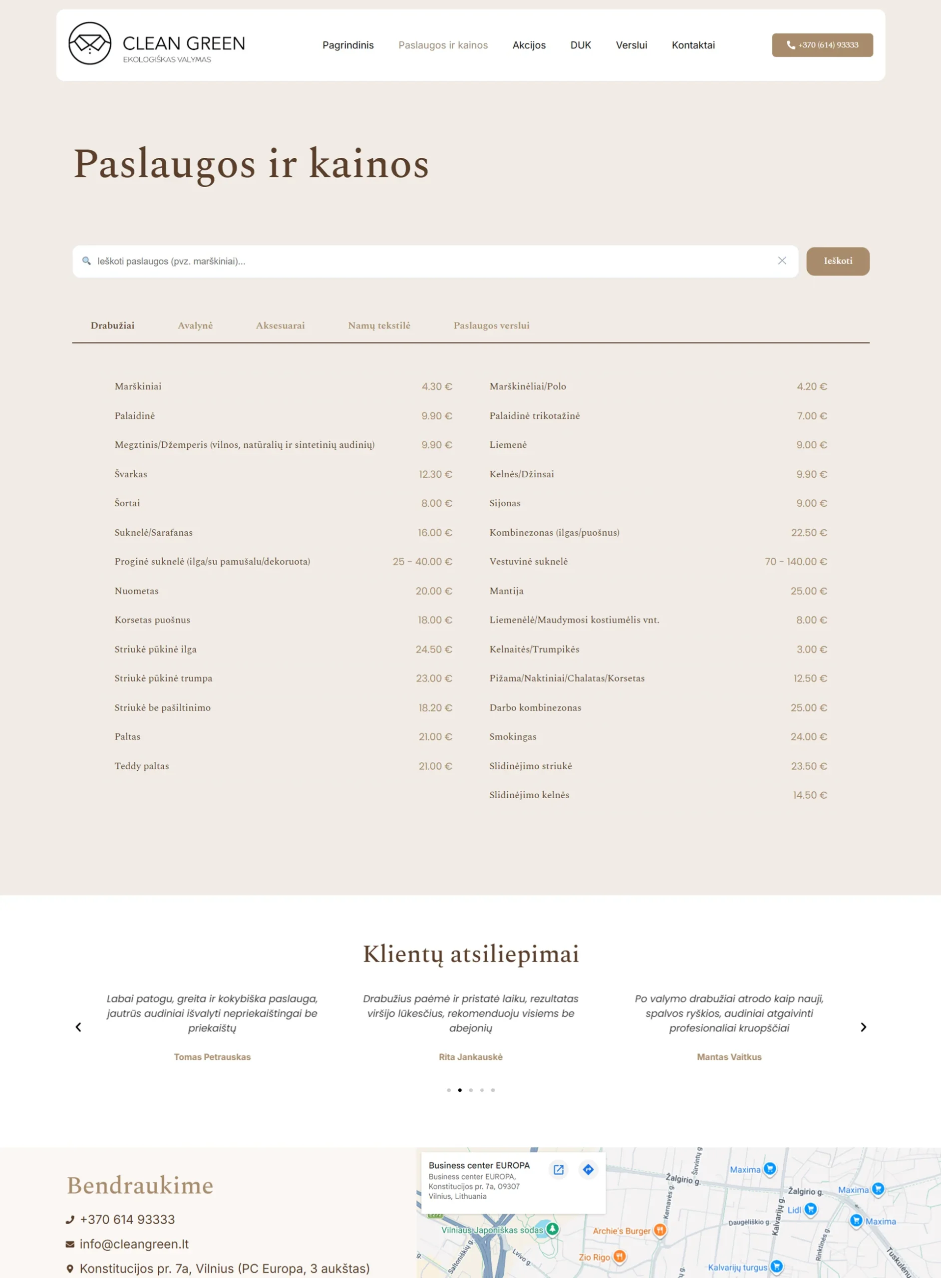 Interneto svetainių kūrimas - CleanGreen - ManGabis 6