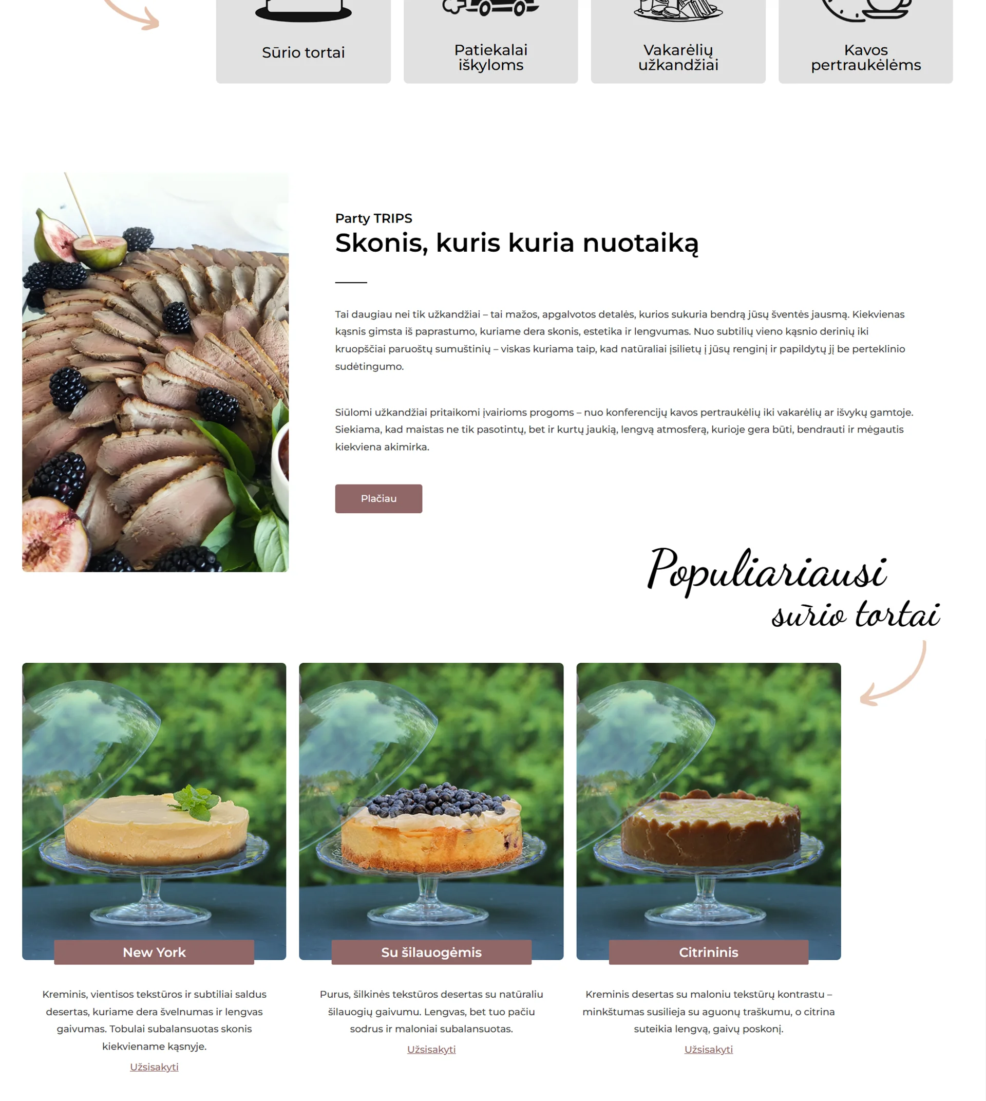 Interneto svetainių kūrimas - PartyTrips - ManGabis