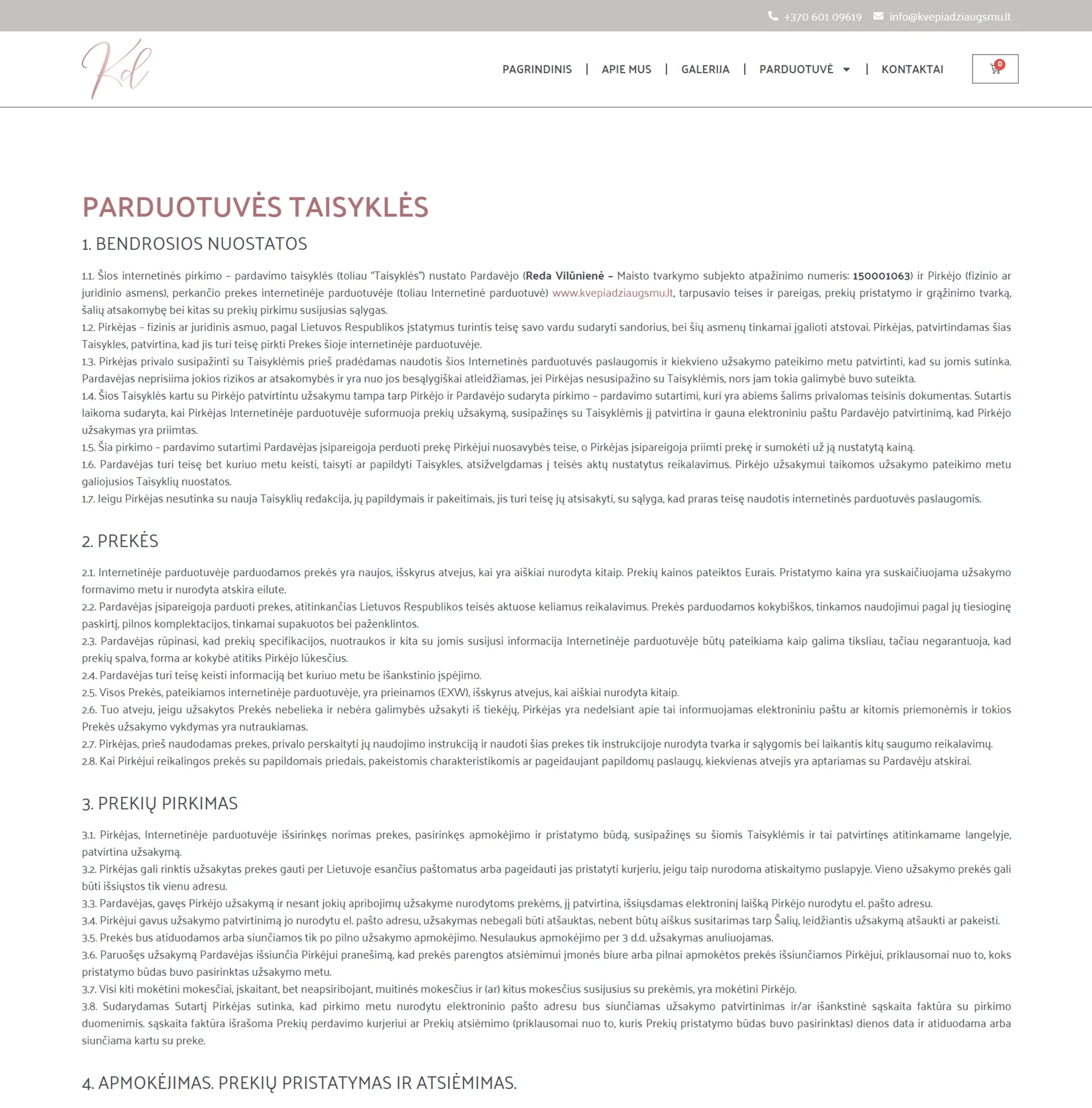 El parduotuvių kūrimas - Kvepia Džiaugsmu - ManGabis