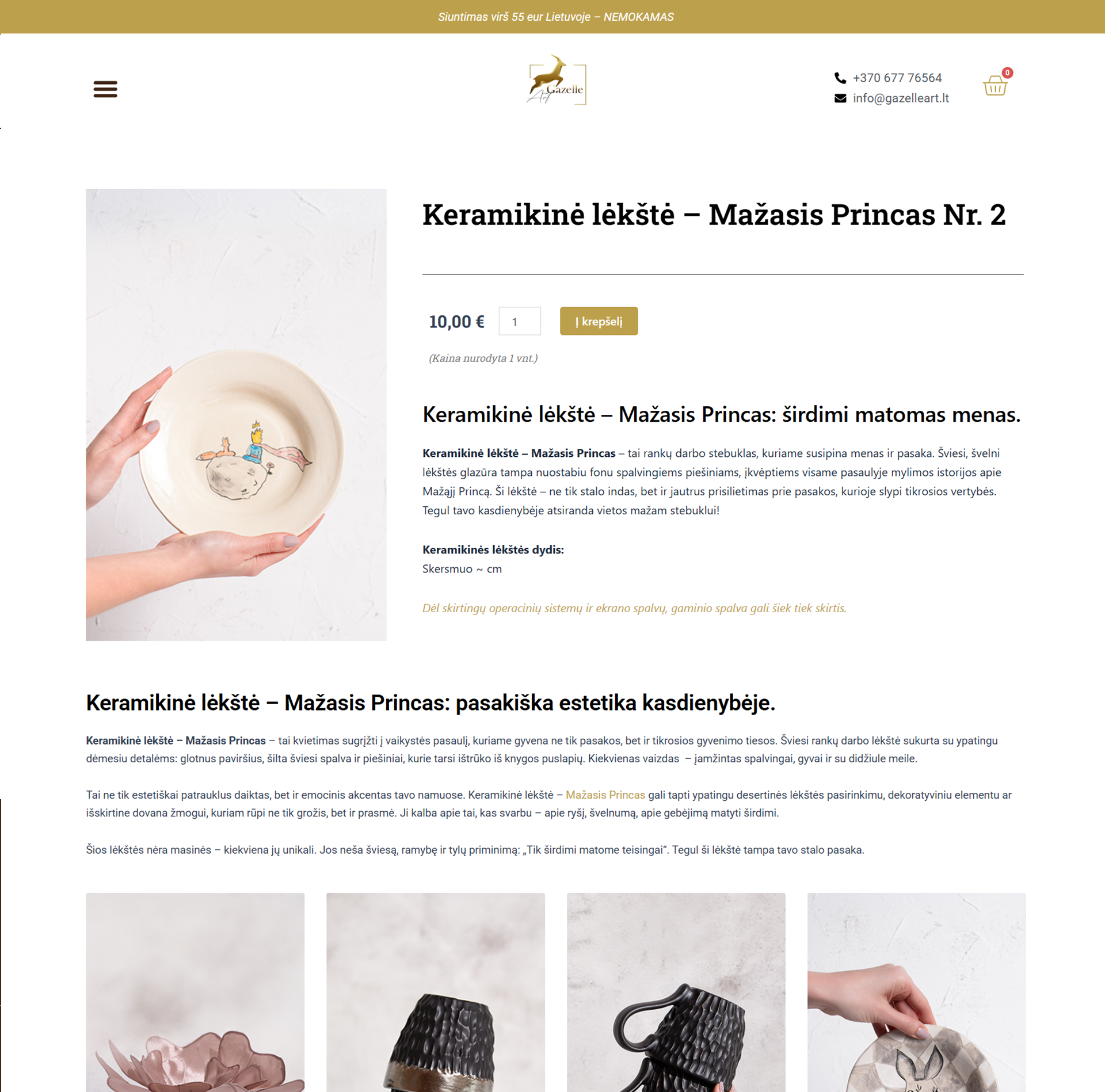 El parduotuvių kūrimas GazelleArt - ManGabis