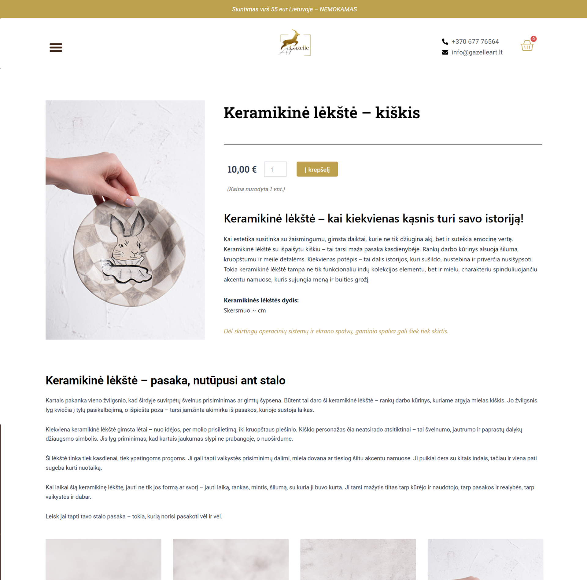 El parduotuvių kūrimas GazelleArt - ManGabis